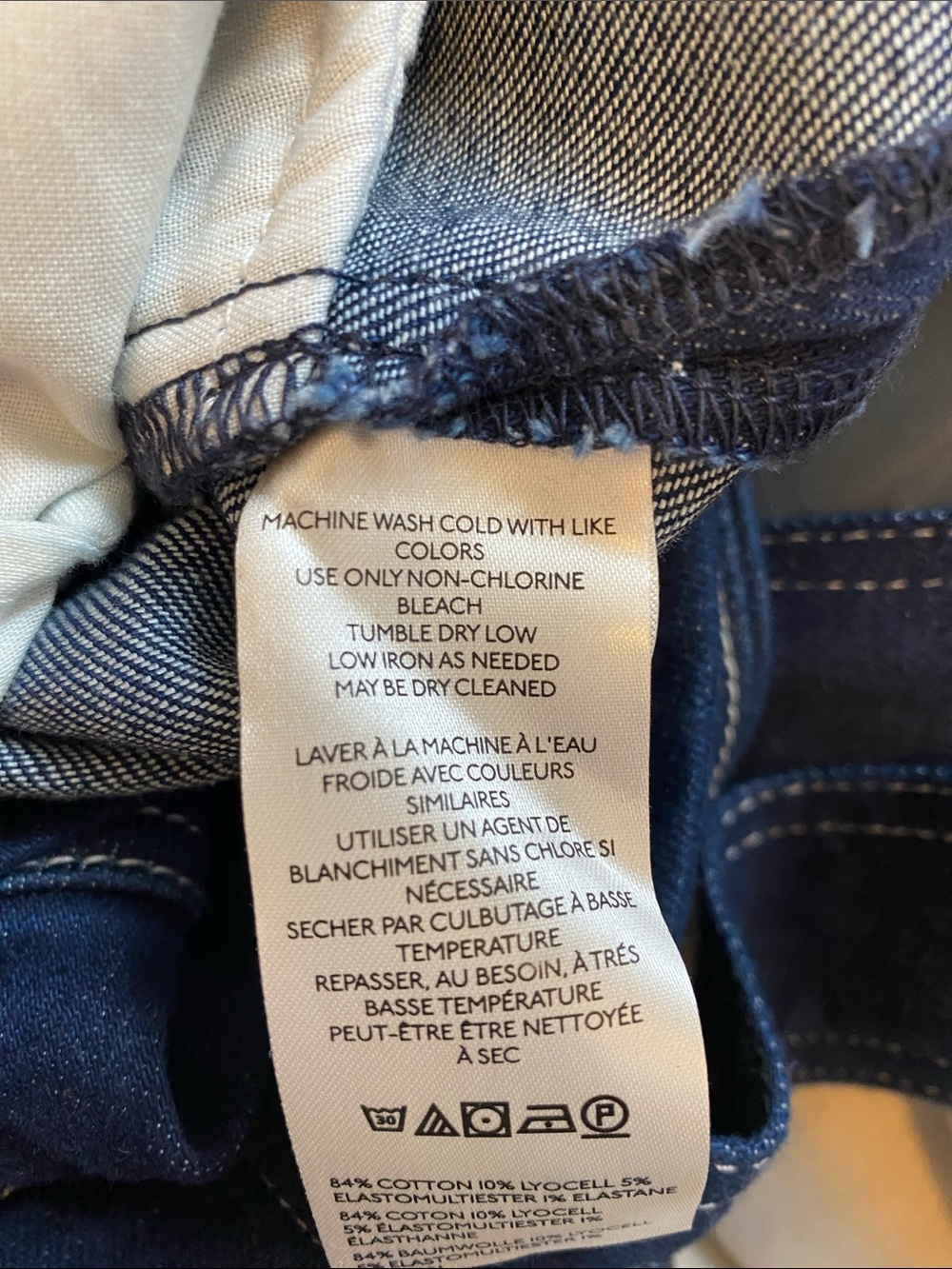 Anthropologie Maeve Portside Button-Front Denim Shorts Romper Denim Dark NWOT 6 - Picture 9 of 9